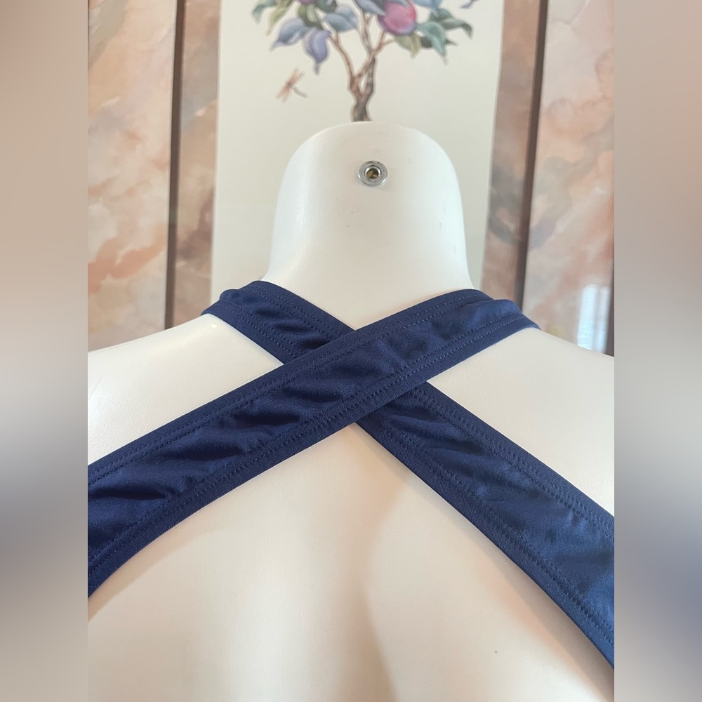 NWT Speedo Classic Endurance 1-PC Swimsuit Nautical Blue Womens 18 Reg Price $80 - Picture 5 of 11